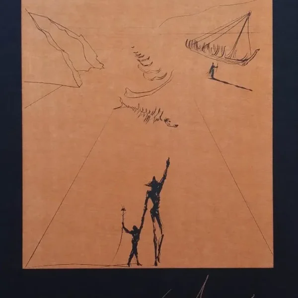 SALVADOR DALÍ - EL VIEJO Y EL MAR - espectacular PORTFOLIO con 6 grabados firmados