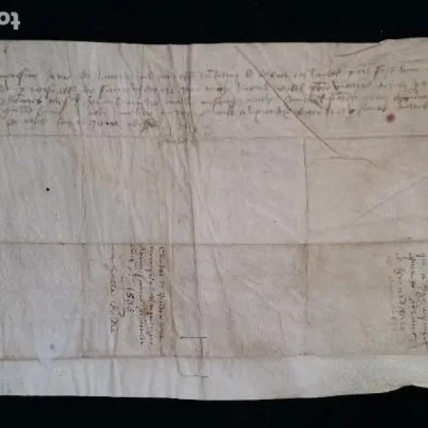 Manuscrito en pergamino de 1535.