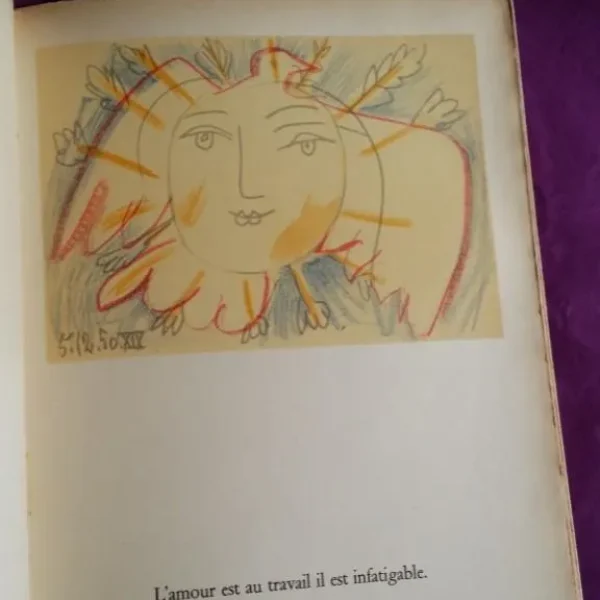 Pablo PICASSO y Paul ELUARD: Le Visage de la Paix, 29 LITOGRAFIAS / París, 1951 - libro de artista