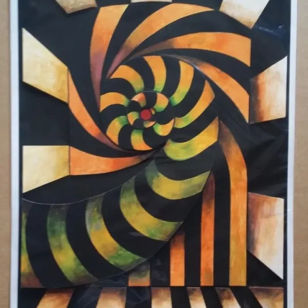 Eduard Diem: OP ART. serigrafía 3D, firmada y numerada