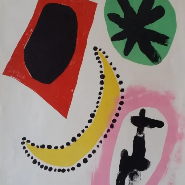 Joan MIRÓ: 2 litografías del Derriere de 1953