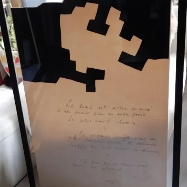 Eduardo Chillida / Edmond Jabés : serigrafía firmada y numerada a mano, 1975