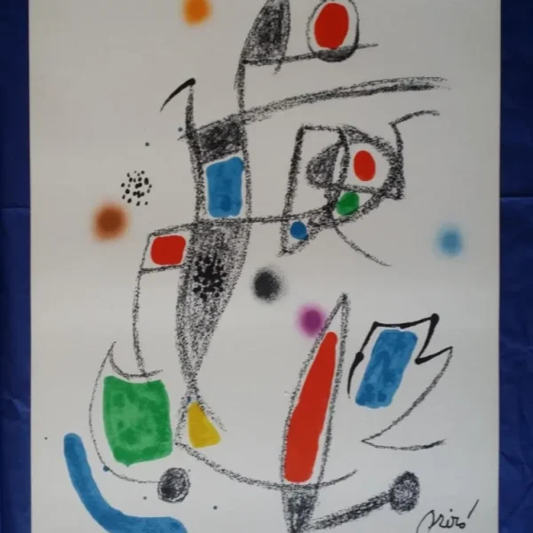 Miró, Maravillas con Variaciones Acrósticas, limitada, plancha X, papel Guarro, Poligrafa, 1975