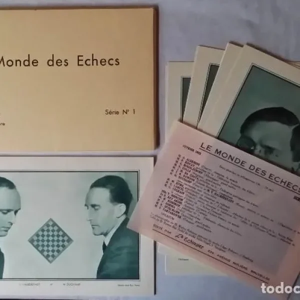 MARCEL DUCHAMP / Vitaly Halberstadt / MAN RAY: portfolio El mundo del AJEDREZ, 1933 / 16 placas